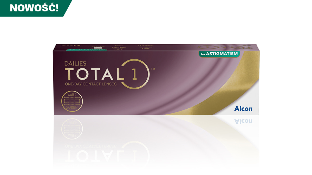 Alcon Dailies TOTAL 1 for Astigmatism – soczewki jednodniowe dla osób z astygmatyzmem