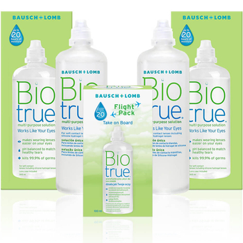 Zestaw płynów BioTrue 2x 300 ml + 100 ml