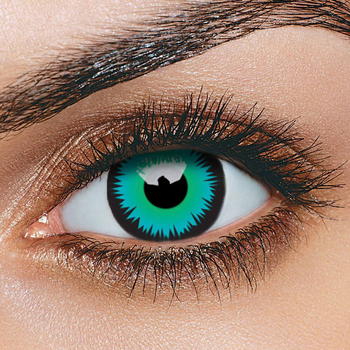 Crazy Lens GREEN WEREWOLF 2 szt.
