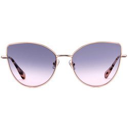 Gigi Studios okulary przeciwsłoneczne złote kocie oczy gradalnie barwionymi szkłami