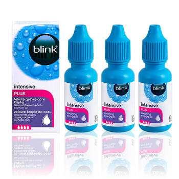Blink Intensive PLUS 3x 10 ml - zestaw kropli do oczu